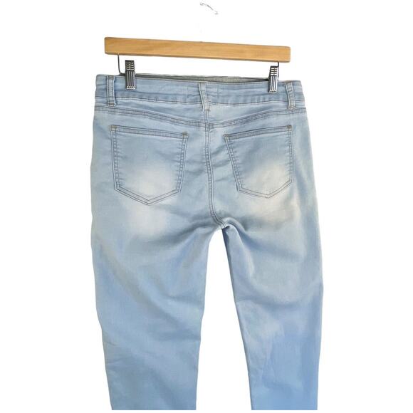 Wax Jeans Womens Size 13 Blue Skinny Cut Light Wash Stretch 31” Inseam - Picture 4 of 13